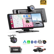 MPIA CP10  Carplay Android Uyumlu 10.2 İnç Büyük Ekran Tak Çalıştır 4K Ön/Arka Çift Kameralı Araç Ekranı