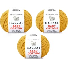 Gazzal Baby Cotton Amigurumi Ipi 50 Gr. 3 Adet 3447