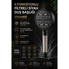 Dihamer Premium Filtreli Duş Başlığı | Su Arıtma, Yumuşak Su Etkisi, Ekonomik Kullanım