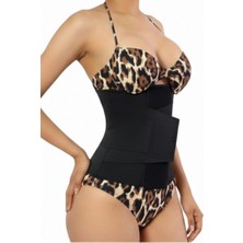 Modenya Cırtlı Korse Siyah Kadın AK4222