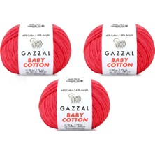 Gazzal Baby Cotton Amigurumi Ipi 50 Gr. 3 Adet 3458