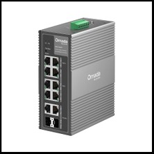 Omada IES210GPP Industrial, 10 Port Gigabit, 6 Port Poe+, 2 Port Poe++, 2 Port Combo Sfp, 240W, Yönetilebilir Endüstriyel Switch