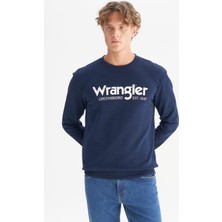 Wrangler Regular Fit Normal Kesim %100 Pamuk Sıfır Yaka Sweatshirt
