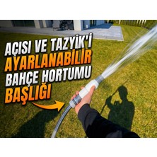 Print Zone Ayarlanabilir Turbo Tazyikli Bahçe Hortumu Başlığı - Basınçlı Su Tabancası ve Sulama Ucu