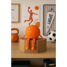 fyne Basketbol Topu Figürü | Dekoratif ve Eğlenceli Biblo Figür Hediyelik | 7cm
