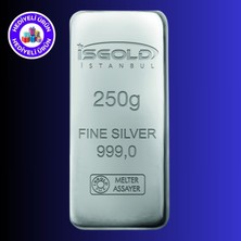 E-Gümüş Işgold 250GR Külçe Gümüş