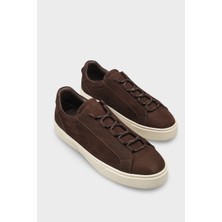 Capone Outfitters Efram Hakiki Deri Nubuk Gizli Bağcıklı Erkek Günlük Şık Spor Ayakkabı Sneaker