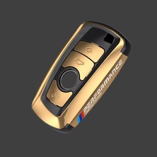 İdeal Aksesuar Bmw Anahtarlık Parlak Gold Şık Tasarım Kumanda Kabı Bmw Keychain, Shiny Gold, Stylish Design Remote Control Case