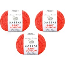 Gazzal Baby Cotton Amigurumi Ipi 50 Gr. 3 Adet 3459