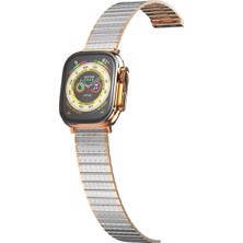 Hayat Store Apple Watch 38MM Made Metal Kordon (Saat Değildir) - Gümüş-Rose Gold