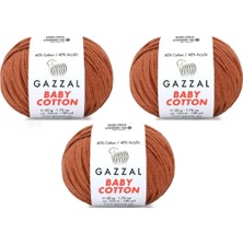 Gazzal Baby Cotton Amigurumi Ipi 50 Gr. 3 Adet 3454