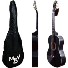 Manuel Raymond MRC275BK 4/4 Tam Boy Klasik Gitar | Siyah Renk, Başlangıç Seviyesi, Taşıma Kılıfı Hediyeli