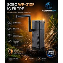 Sobo Akvaryum Şelale Aparatlı Iç Filtre - Çift Kullanım - 3W - 300 Lt/saat -  WP-310F