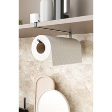Zabata Havluluk Peçetelik Askısı Banyo Mutfak Düzenleyicisi Kağıt Rulo Havlu Askılığı Pratik Siyah Rulo