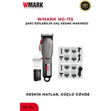 Wmark NG-115 Şarjlı Saç Kesme Makinesi 7000 Rpm 2600 Mah Profesyonel Clipper