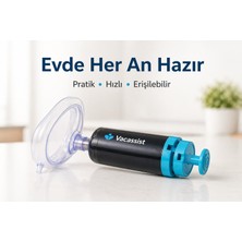 Vacassist Evde Kullanıma Uygun Acil Durum Müdahale Cihazı Bebek/çocuk/yetişkin Taşınabilir Pratik Çözüm
