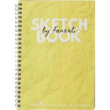 Kitabevimden Fanart Academy Sketch Journal 110 gr 60 Yp A5 Sarı 8661