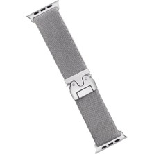 Hayat Store Apple Watch 42MM Forest Kumaş Kordon (Saat Değildir) - Titan Gri