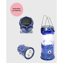 Teknodayım Güneş Enerjili Katlanabilir Kamp Feneri – USB Şarjlı, Hafif ve Çok Fonksiyonlu