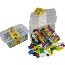 Farbu Oyuncak Flexy Tangles LEGO 150 Parça Yapım Seti Saklama Kabında