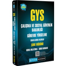 Pegem Akademi Yayıncılık 2026 GYS Çalışma ve Sosyal Güvenlik Bakanlığı Görevde Yükselme Sı