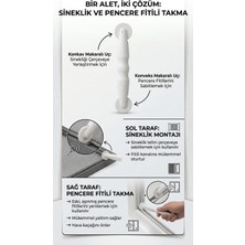 Contacall Profesyonel Pencere Fitili ve Sineklik Montaj Makarası - Çift Başlıklı Ergonomik Fitil Takma Aparatı
