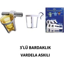 Sealux 3'lü Bardaklık Marin Tip Askılı