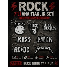 Figür Bende 7’li Rock Anahtarlık Seti – Pla 3D Baskı Özel Tasarım Anahtarlık Koleksiyonu