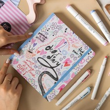 Enyaza Home 2026 Dikey Haftalık Ajanda 12 Aylık Sert Kapak 18 x 20 cm - Çok Renkli