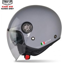 Free-M 612 Açik Motosiklet Kaski (Nardo Gri)