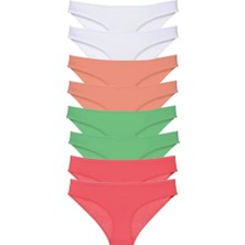 Modenya 8 Adet Süper Eko Set Likralı Kadın Slip Külot 527