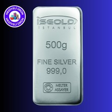 E-Gümüş Işgold 500GR Külçe Gümüş