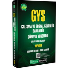 Pegem Akademi Yayıncılık 2026 GYS Çalışma ve Sosyal Güvenlik Bakanlığı Görevde Yükselme Sı