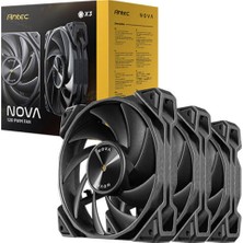 Antec Nova 120: 3200 Rpm Ultra Yüksek Hızlı 120MM Pwm Performans Fanı 3'lü Set