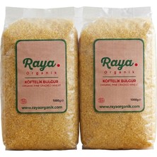 Raya Organik Organik Köftelik Bulgur 2’li Set (2 x 1000 gr Toplam 2 Kg)