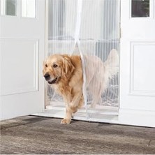 Enyaza Home Pratik Manyetik Mıknatıslı Beyaz Kapı Pencere Sinekliği Tülü 115 x 210 cm