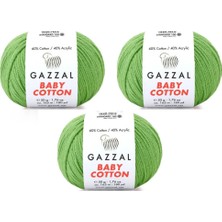 Gazzal Baby Cotton Amigurumi Ipi 50 Gr. 3 Adet 3448