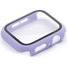 Hayat Store Apple Watch 38MM Camlı Kasa Ekran Koruyucu - Lila