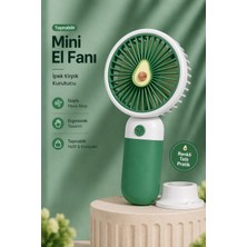 Misyul Ipek Kirpik Kurutucu Fan Mini El Fanı 3 Kademeli Yavaş, Orta, Hızlı Şarjlı Model