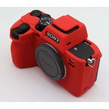 Mettzchrom Sony A7M4 A74 A7M5 Mark V A7 Mark 4 Uyumlu Silikon Koruyucu Kılıf