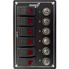 Remkay Tekne & Karavan 6lı Otomatik Switch Sigorta Paneli