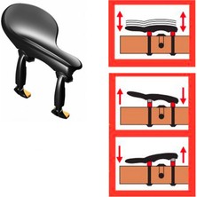 Wittner 258211 Zuerich 4/4 Keman Çeneliği | Yüksek Ayarlanabilir Form, Ergonomik Yan Montaj, Konforlu Çalım Desteği