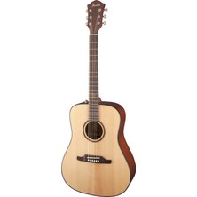 Fender 0968690021 F1000 Nat Akustik Gitar | Naturel Parlak Bitiş, Ladin Üst Kapak, Dreadnought Kasa, Zengin ve Güçlü Projeksiyon