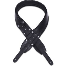Gruv Gear RECOIL35-BLK Recoil David Ellefson Signature Gitar Askısı | Imza Serisi, Ergonomik Yastıklı Omuz Pedi, Siyah Renk