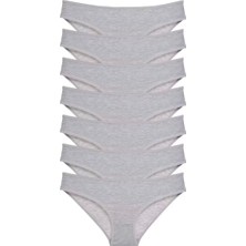 Modenya 7 Adet Süper Eko Set Likralı Kadın Slip Külot Gri