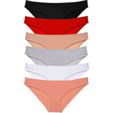 Modenya 6 Adet Süper Eko Set Likralı Kadın Slip Külot Renk 1