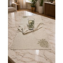 Lotus Güneş Parıltısı Runner Masa Örtüsü 40X140 Günlük Kullanım Özelgün Hediyelik