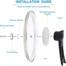 Enyaza Home Dikey Tencere Kapağı Kolu – Dayanıklı, Ergonomik Tasarım, Tencere Kapakları Için Tutacak, Siyah Renk – Mutfak Aksesuarı, Pratik Yardımcı El Aleti