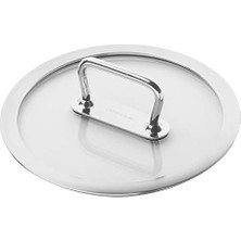 Enyaza Home Kızartma Tenceresi, 20 cm | Yuvarlak | 18/10 Paslanmaz Çelik