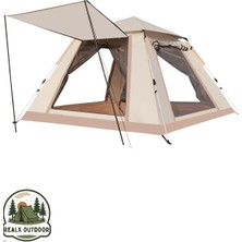 Özbience 4 Kişilik Otomatik Tenteli Çift Kapılı Kamp Çadırı 210X210X140